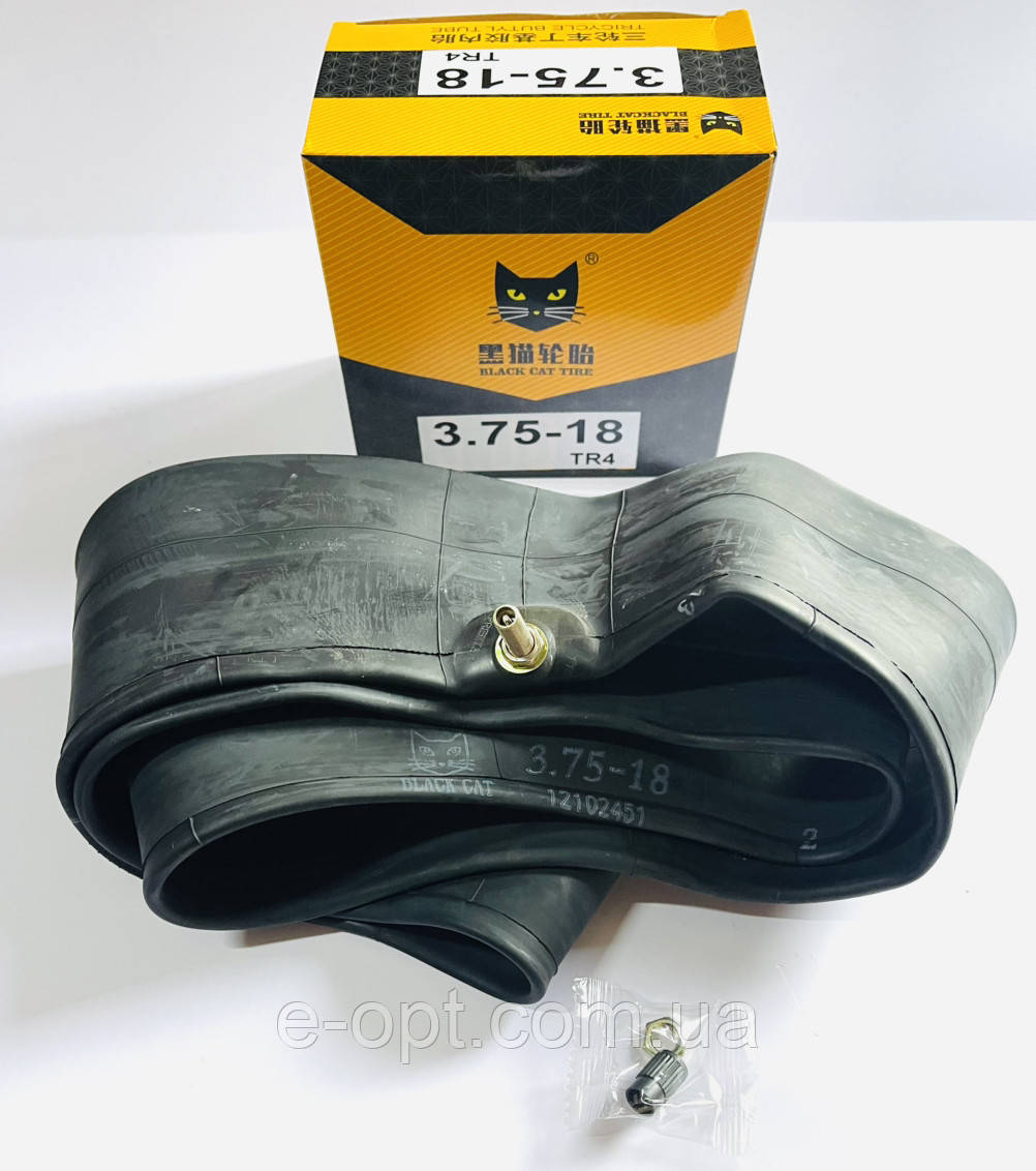 Камера 3.75-18 BLACK CAT. Мотокамера 3.75-18