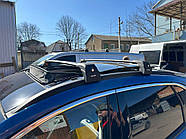 Ford Kuga/Escape 2019- Поперечины на интегрированные рейлинги с замком Ecem V2 120 см (2 шт) Серые для Ford