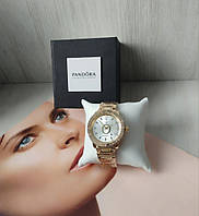 Годинник наручний Pandora в коробці gold