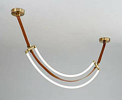 Люстра підвісна світлодіодна VALESO THD63224-1200 45W коричнева