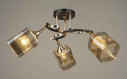 Люстра стельова Sirius B N4382/3 BK+FGD з поворотнім механізмом