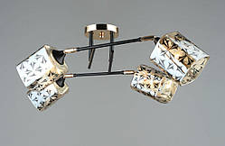 Люстра стельова Sirius B A4084/4 BK+FGD з поворотніми плафонами