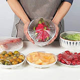 Поліетиленові пакети LY-74 для пакування їжі прозорі 100 шт., фото 5