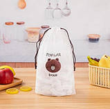 Поліетиленові пакети LY-74 для пакування їжі прозорі 100 шт., фото 2