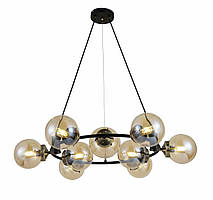 Люстра підвісна 74405/9 Antique Brass + Matte black на 9 плафонів