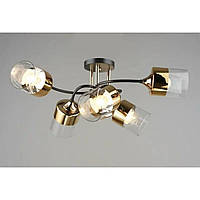 Люстра стельова Sirius B N5984/6 COFFEE+FGD на 6 плафони