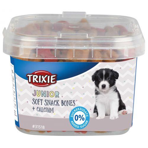 Ласощі Trixie Junior Soft Snack Bones для цуценят з куркою бараниною лососем та кальцієм 140 г (*)