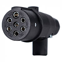 Вилка до напівпричепа 7 PIN N Type KAMAR E1300 (ISO 1185) 24V пластикова
