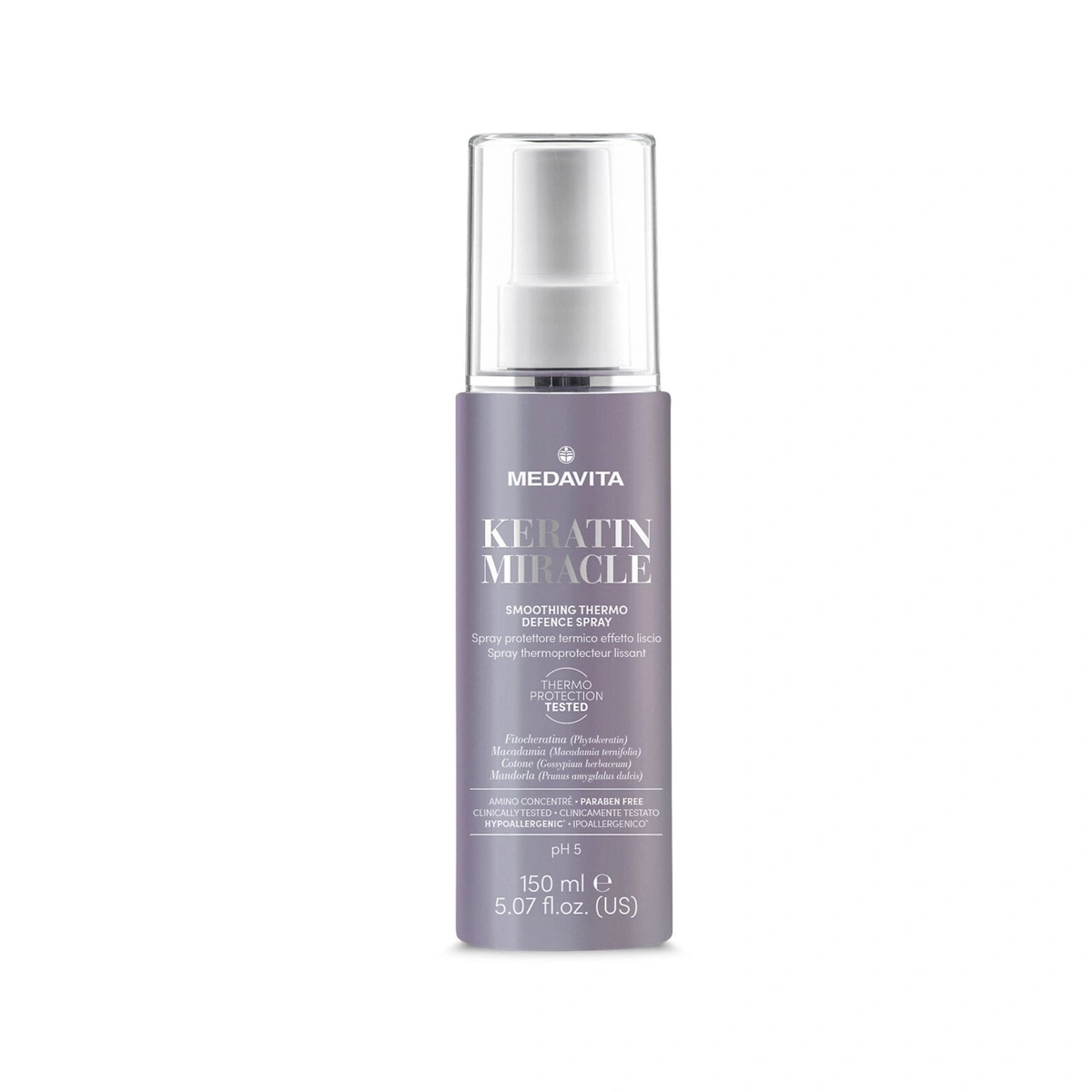 Розгладжувальний термальний протектор Medavita Keratin Miracle Smoothing Thermo Defence Spray