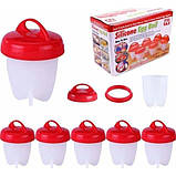 Силіконові формочки EGG Boiler для варіння яєць без шкаралупи 6 шт., фото 5