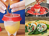 Силіконові формочки EGG Boiler для варіння яєць без шкаралупи 6 шт., фото 4
