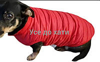 Жилет курточка для собак середніх порід 2Xl червона