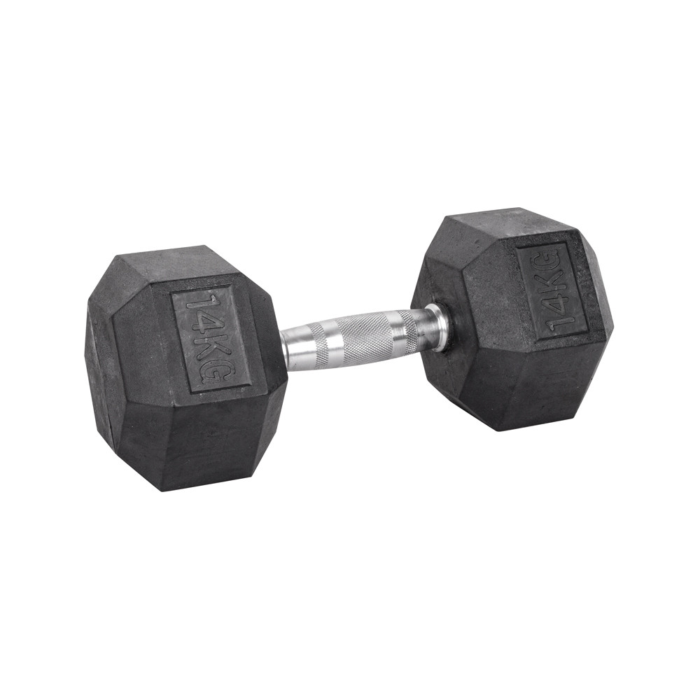 Шестикутна гантель inSPORTline Hexsteel 14 кг