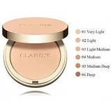 Компактна пудра з матуючим ефектом Clarins Ever Matte Compact Powder 03 Light Medium, фото 2