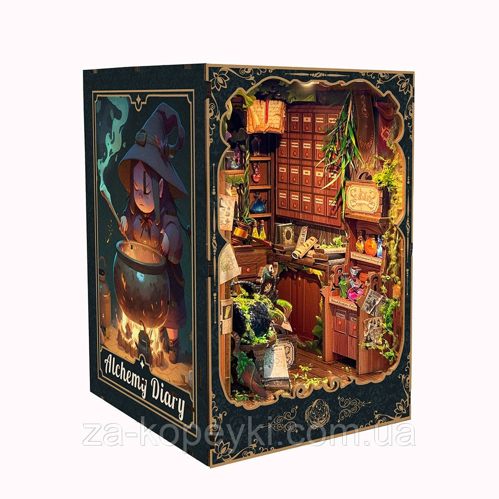 Бук Нук Щоденник Алхімії конструктор Book Nook Alchemy Diary SQ-43