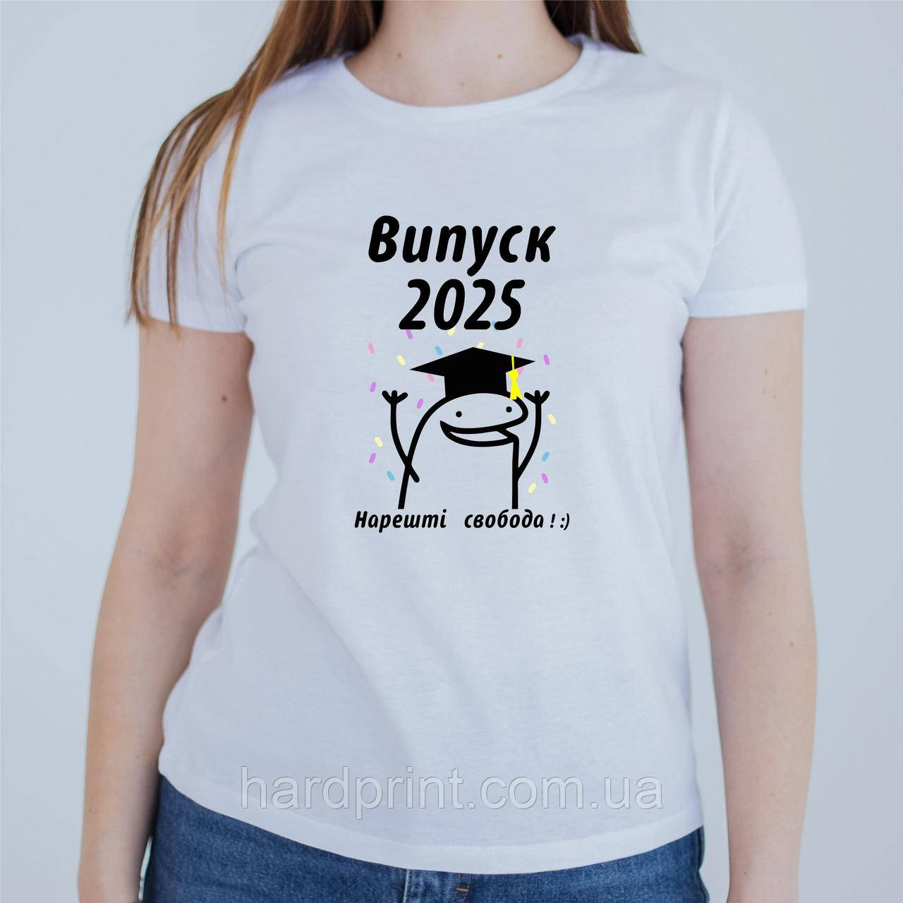 Жіноча футболка. Футболки на випускний Випуск 2025