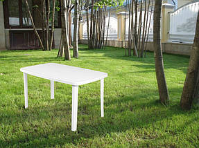 Стіл для саду пластиковий BICA Cayman, білий, фото 2