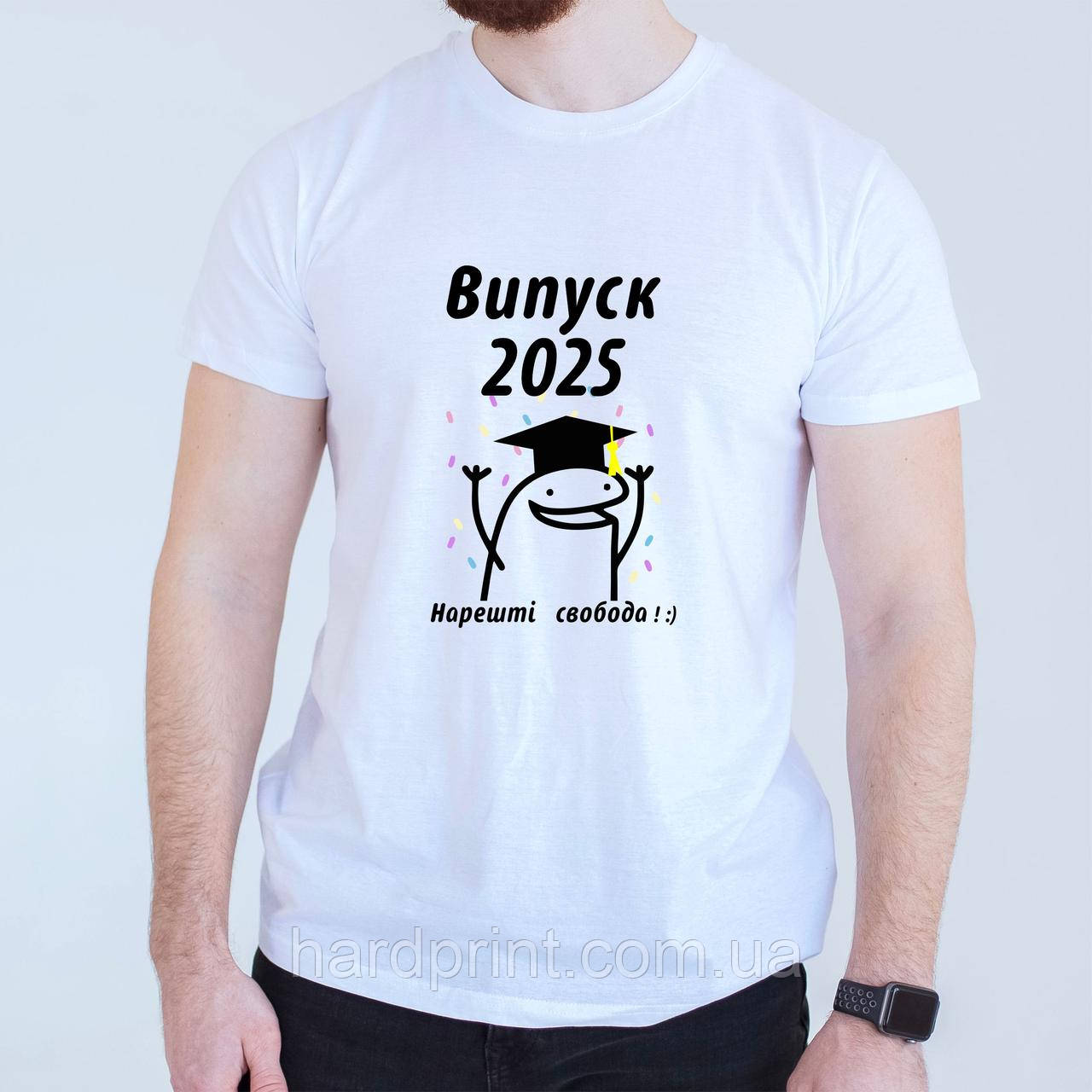 Чоловіча футболка. Футболки на випускний Випуск 2025