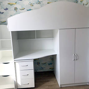 Ліжко горище з робочою зоною