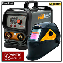 Інверторний зварювальний апарат Procraft industrial RWI350 New і Маска Procraft SHP90-30 NEW