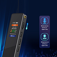Міні диктофон DM V1S 32GB цифровий MP3 плеєр з динаміком, фото 3