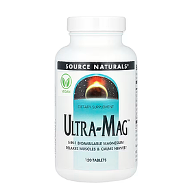 Магнієвий комплекс Ultra-Mag Source Naturals, 120 таблеток