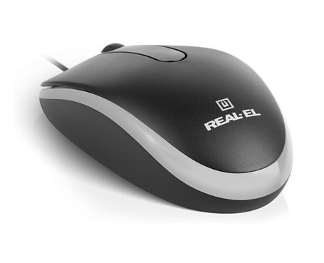 Миша REAL-EL RM-215 Black, фото 1