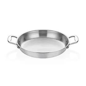 ABM  ММ Пательня нержавіюча сталь с 2 ручками 22 cm  (A105YS22)