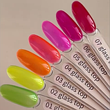 Топ GeliX glass top 02 вітражний жовтий, фото 2