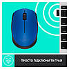 Миша бездротова Logitech M171 Blue/Black, фото 6