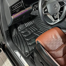 Килимки в автомобіль з екошкіри Touareg в салон
