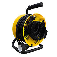 Подовжувач на котушці DOZER б/з 40м(2*2,5) з виносною розеткою