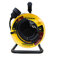 Подовжувач на котушці DOZER б/з 50м(2*2,5) з виносною розеткою