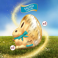 Великодне яйце Lindt Gold bunny солона карамель 195г., фото 3