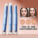 Стик для контуринга Sadoer Contouring Stick (03 Light Skin Color + Brown), 3.6 г., фото 4