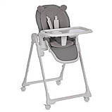 Стільчик для годування El Camino CRYSTAL ME 1037 Bear Gray Сірий, фото 2