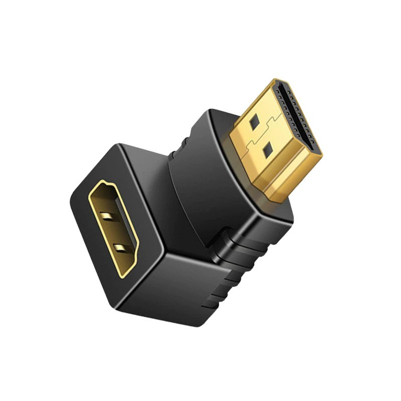 Кутовий перехідник HDMI тато/мама. Будинок вгору
