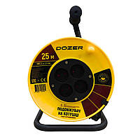 Подовжувач на котушці DOZER б/з 25м(2*1,5)
