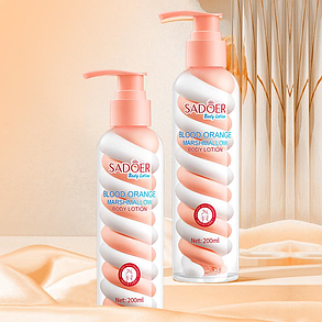 Лосьйон для тіла з ароматом маршмеллоу та апельсина Sadoer Nicotinamide Marshmallow Body Lotion, 200 мл., фото 2