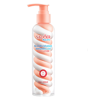 Лосьйон для тіла з ароматом маршмеллоу та апельсина Sadoer Nicotinamide Marshmallow Body Lotion, 200 мл., фото 3