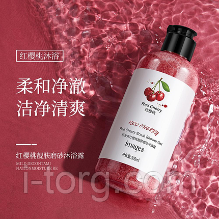 Гель-скраб для душу з вишнею IMAGE Red Cherry Shower Gel, 300 мл., фото 1