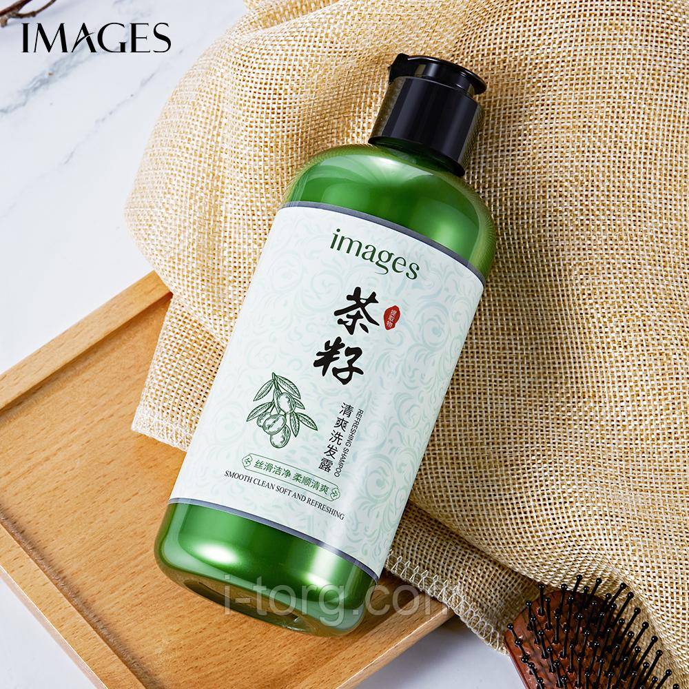 Шампунь для жирного волосся з екстрактом насіння чаю IMAGES TEA SEED REFRESHING SHAMPOO, 300 мл.