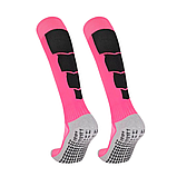 Гетри футбольні, ігрові, тренувальні, спортивні з антиковзаючим покриттям рожеві ,розмір L, фото 3