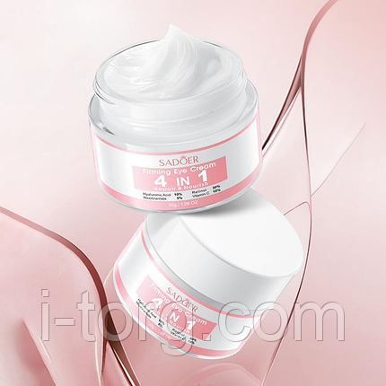 Крем для шкіри навколо очей Sadoer 4 in 1 Repair & Nourish Eye Cream, 30 г., фото 2