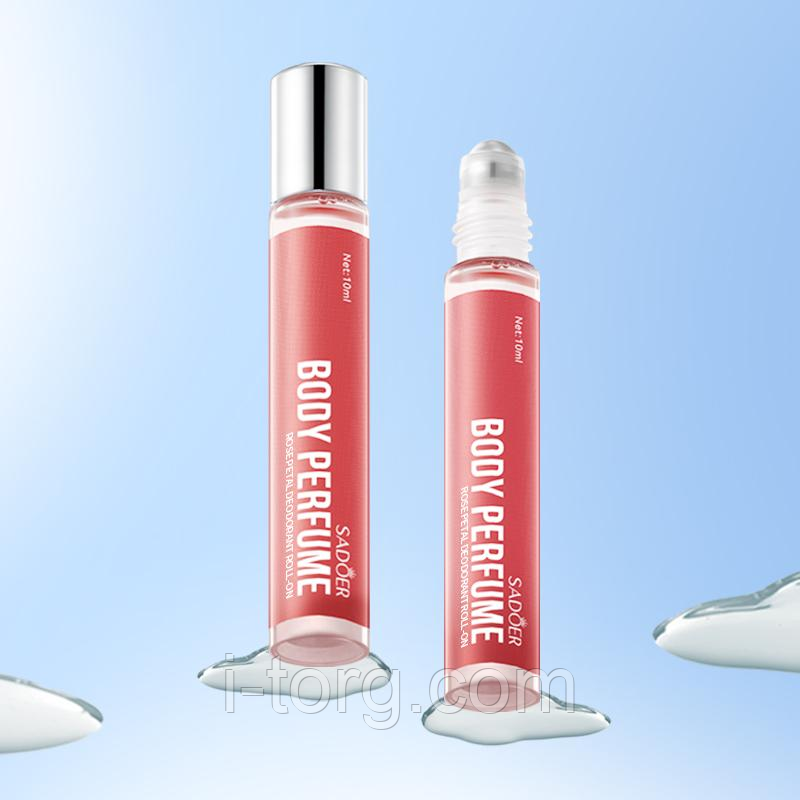 Парфум-ролик із ароматом троянди Sadoer Rose Body Perfume Roll-on, 10 мл.