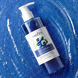 Гель-скраб для тіла з екстрактом чорниці Sadoer Blueberry Body Wash, 300 мл., фото 2