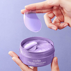 Гидрогелевые патчи под глаза с экстрактом виноградных косточек Sadoer Grape Seeds Firming Eye Mask, 80 г., фото 3