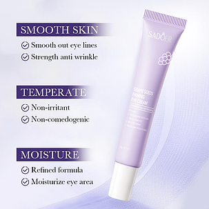 Крем для омолоджування шкіри навколо очей Sadoer Grape Seed Firming Eye Cream, 20 г., фото 2
