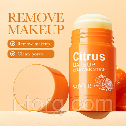 Стік для зняття макіяжу Sadoer Citrus Gentle Makeup Remover Stick, 30 г., фото 1