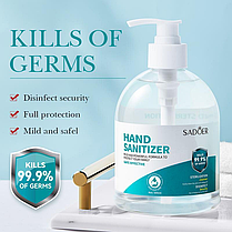 Санітайзер для рук Sadoer Hand Sanitizer, 500мл., фото 2
